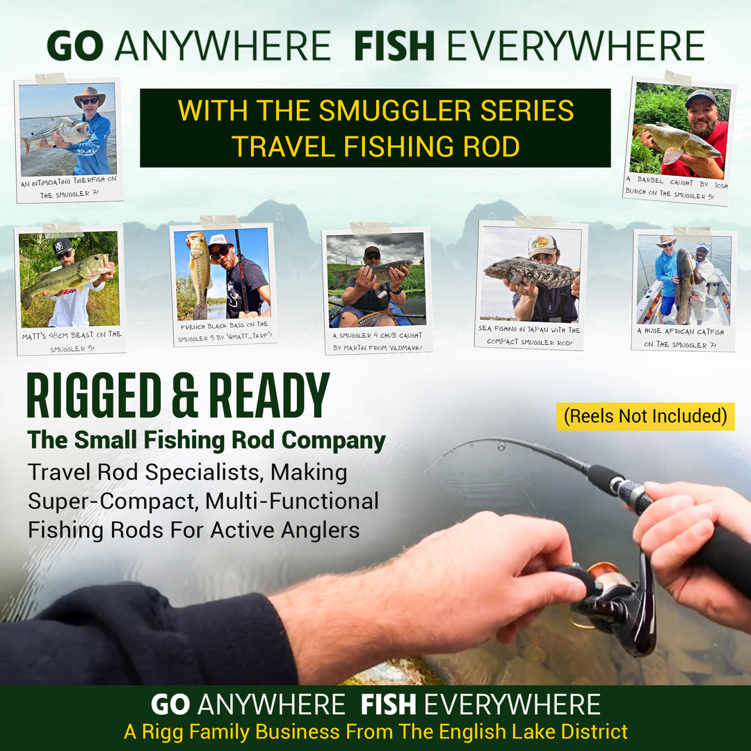 english graphite 7 meter telescoping fishing poles Smuggler 7 Powerful Compact Travel fishing Rod + 2 Tips