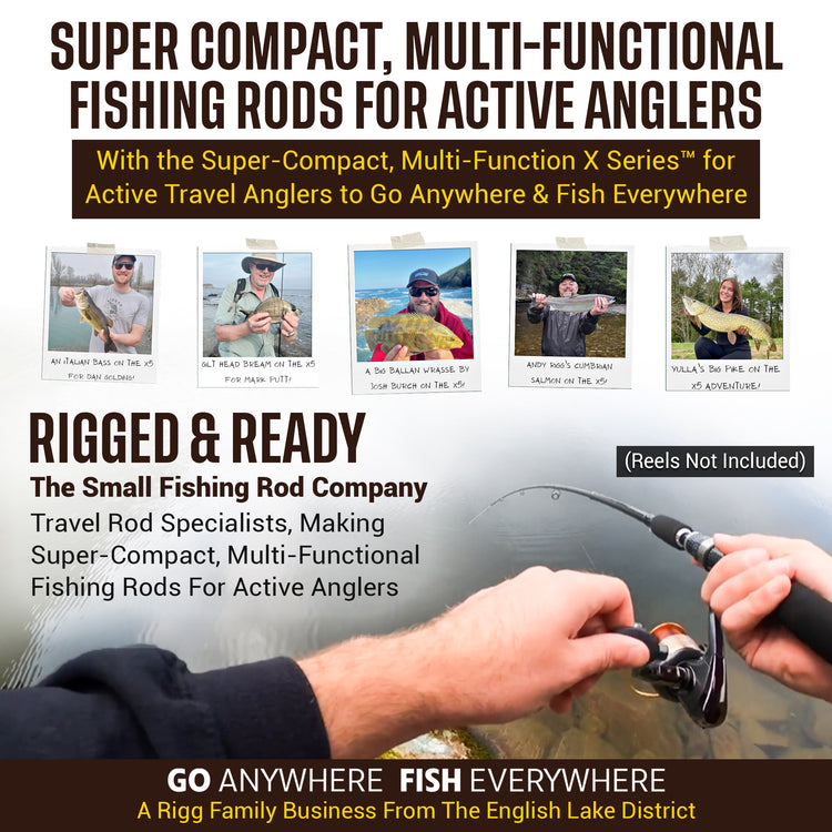 X5 Multi-Functional Fishing Rod 2 Reels & Case