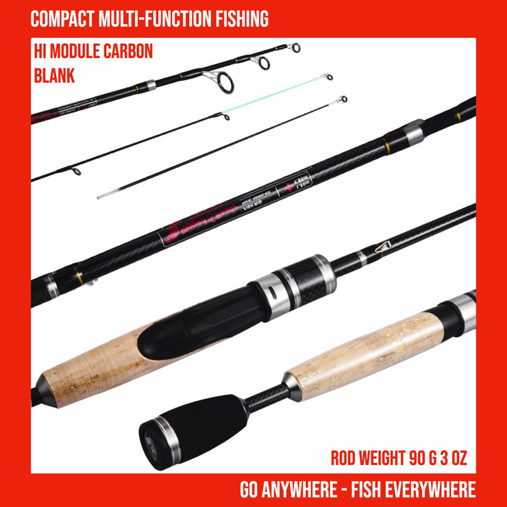 Fish Rig 180. Super Lightweight Tele Rod 180 Options + 2 Tips