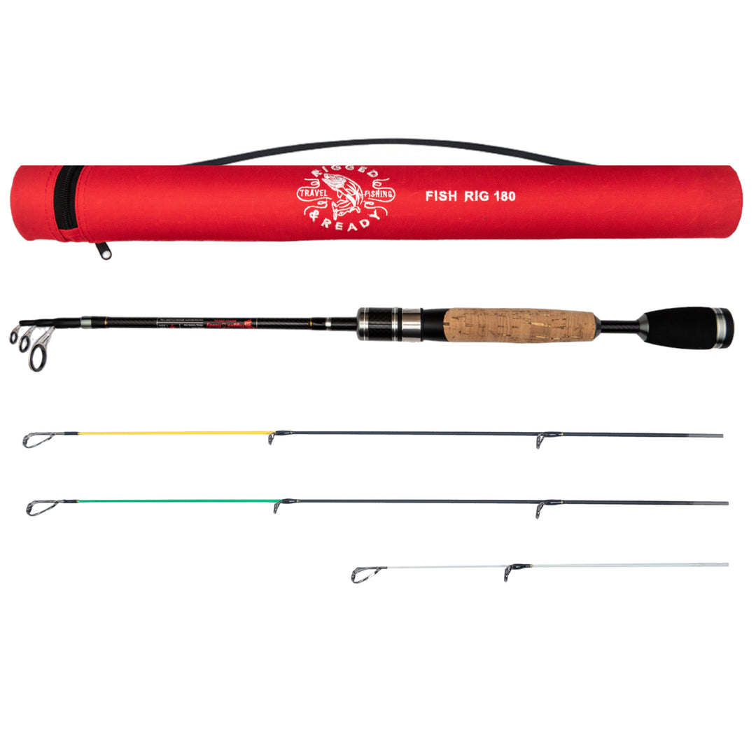 Fish Rig 180 Super Lightweight Tele Rod + 2 tips