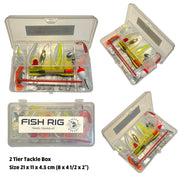 Fishing Combination. Rod, Reel, Line, Tackle Box, Tackle + How to Fish Guide