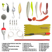 Fishing Combination. Rod, Reel, Line, Tackle Box, Tackle + How to Fish Guide