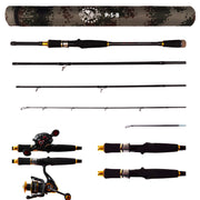Predator P-S-B Unique Predator-Spin-Baitcast Rod with Micro Trigger 2.2m+1.85m Rod Lengths + 2 Tips