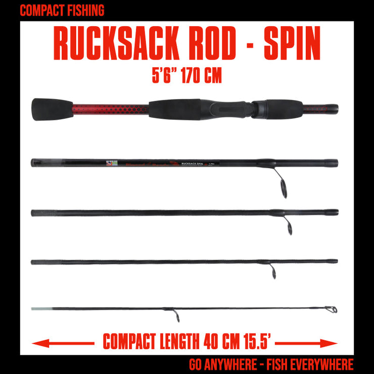 Rucksack Travel Fishing Spinning Rod 5&