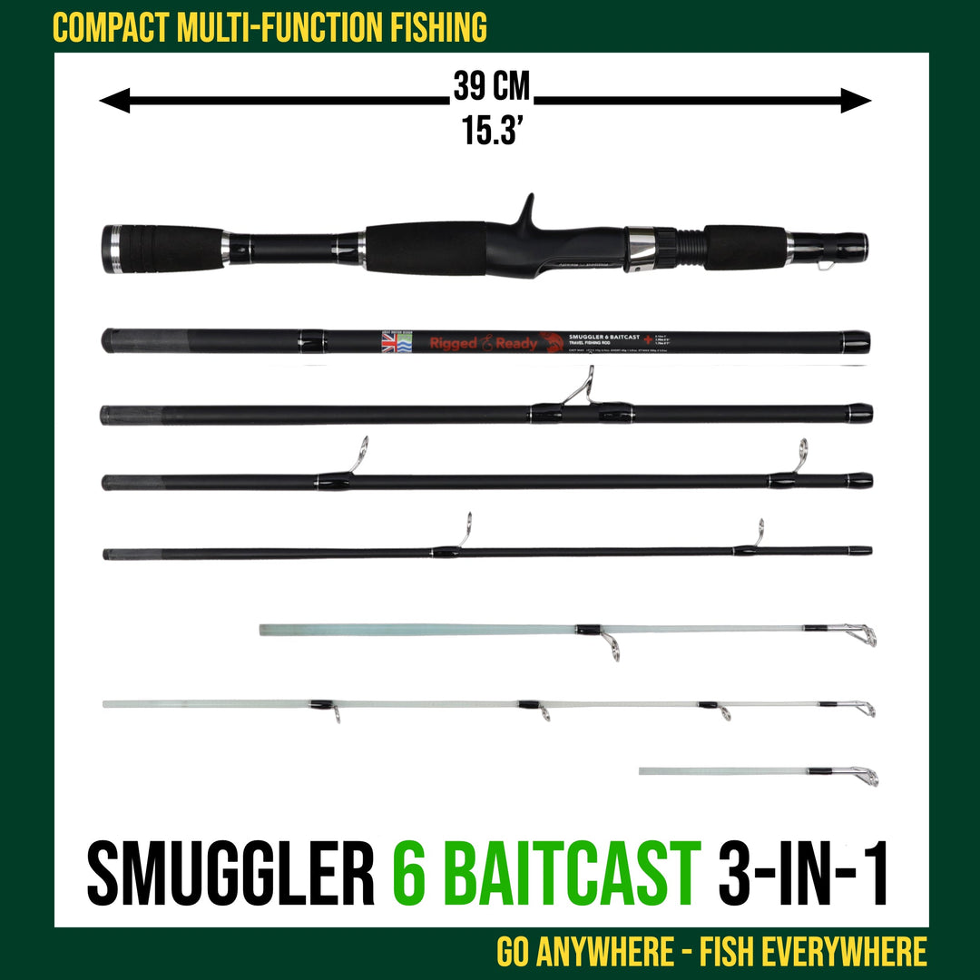 baitcasting rod length Smuggler 6 Baitcast Fishing & Case. Compact medium casting action Daiwa CC80HSL Cc80 Lt Plus RR1000 spin reel Fishery_Inshore Ratio:7.1:1