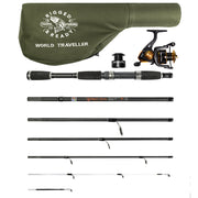 World Traveller Rod-Reel + Case + 2 tips 215+190cm Rod Options