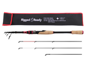 Fish Rig Max. Powerful Spin Telescopic Multi-Functional Rod 240 & 210cm options + 3 tips