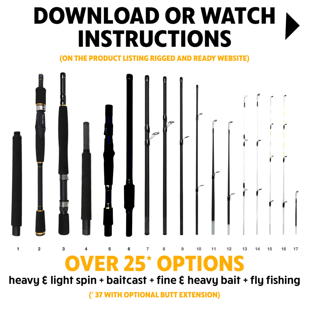 baitcasting rod handle types Infinite Ultimate Compact Spin Baitcast Fly Fishing Rod